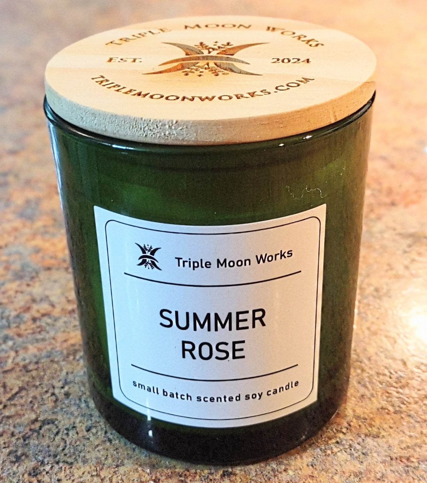 Summer Rose Soy Candle