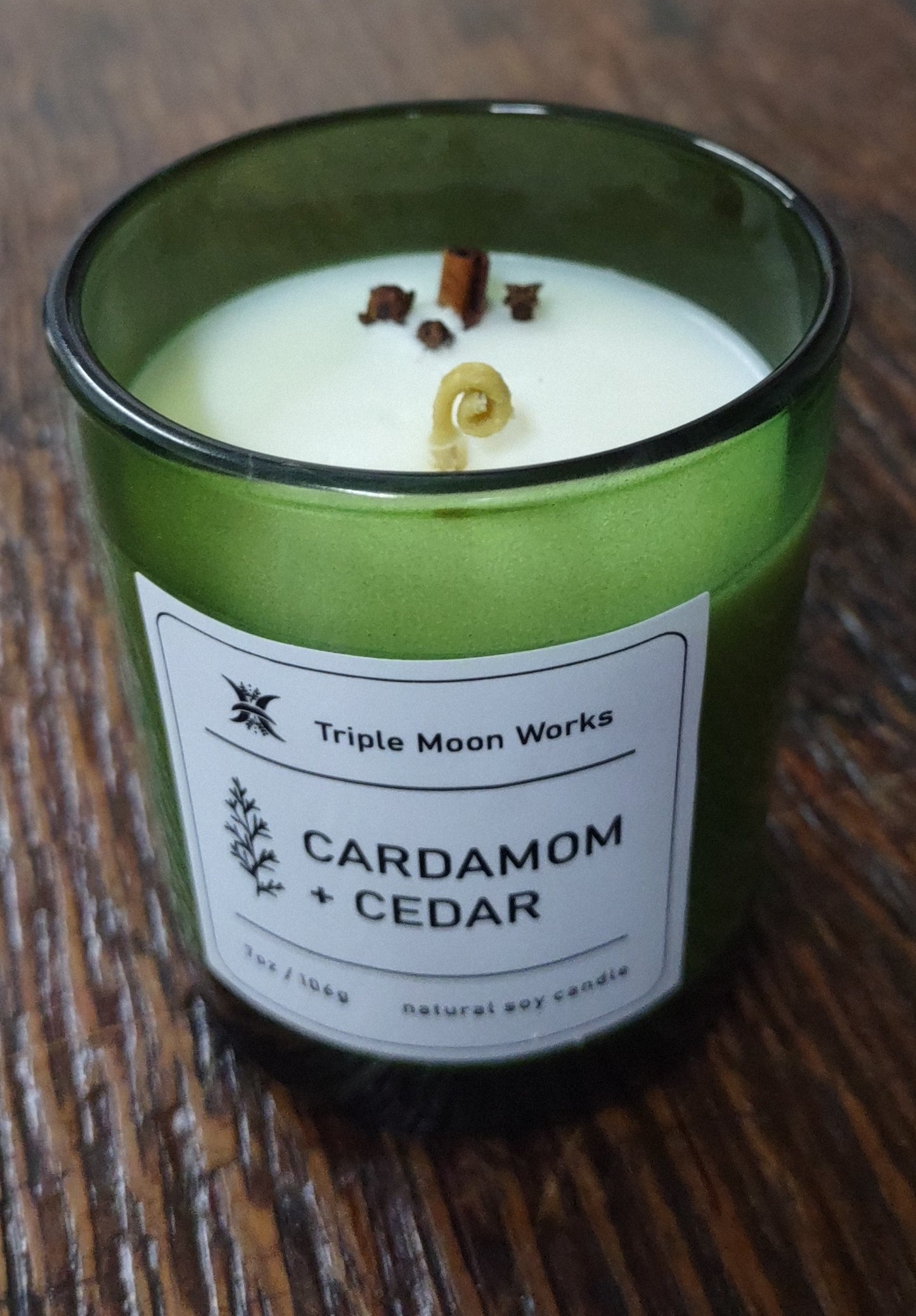 Cardamom Cedar Soy candle