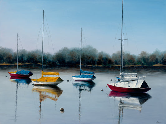 Boats, At Peace Print