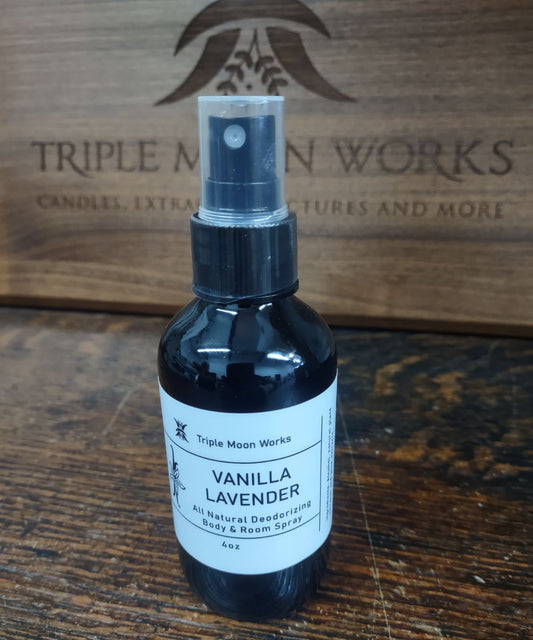 Vanilla Lavender Deodorizing Body & Room Spray 4oz