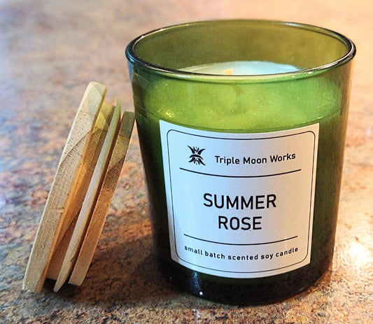 Summer Rose Soy Candle