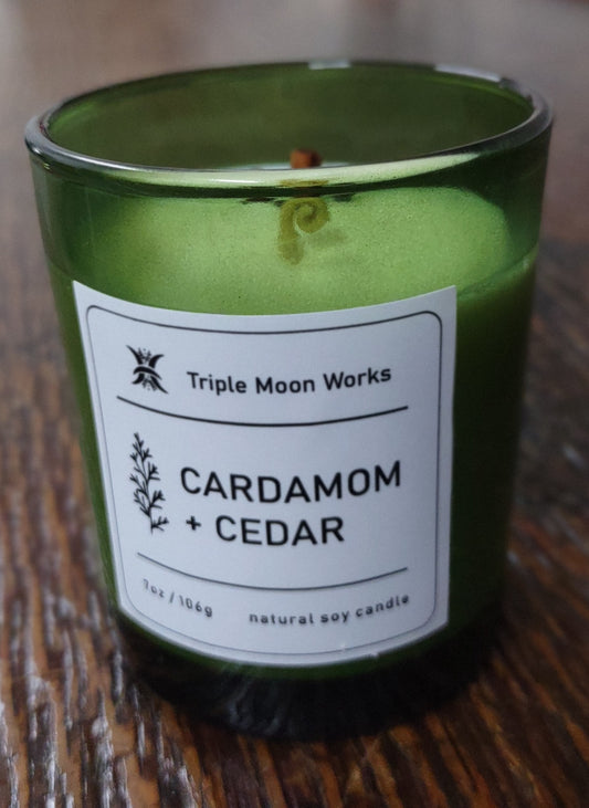 Cardamom Cedar Soy candle