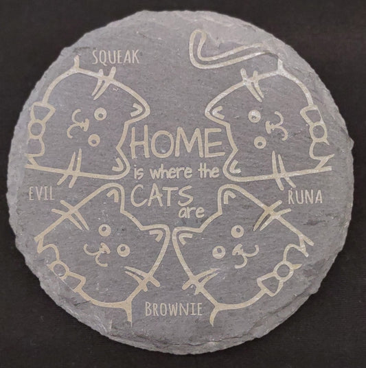 Pet Coasters, Slate