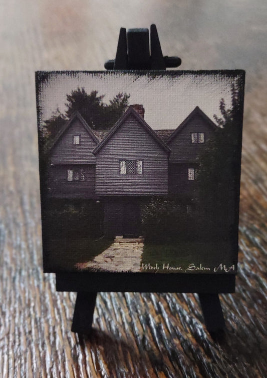 Printed Mini Artwork, Witch House Salem, MA